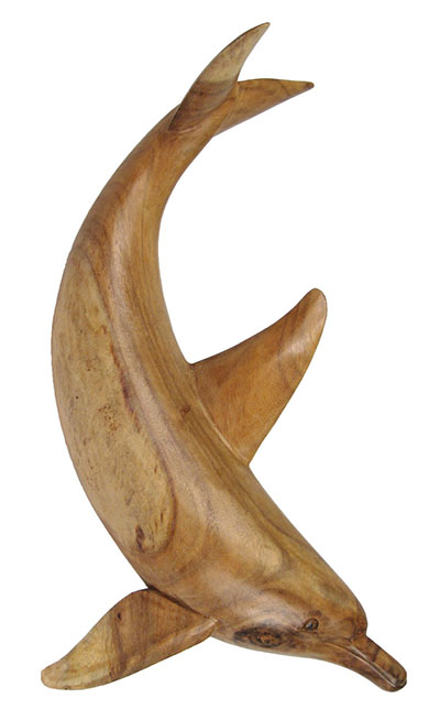 Wooden Carved Dolphin 50Cm - Click Image to Close